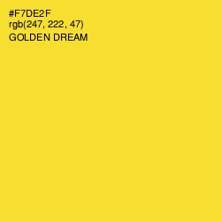 #F7DE2F - Golden Dream Color Image